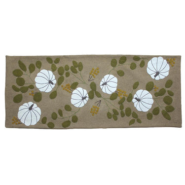 White Pumpkin Table Runner TR830001 - The Fox Decor